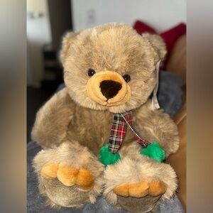 JCPenney Soft Plush Bear - Brown and Red